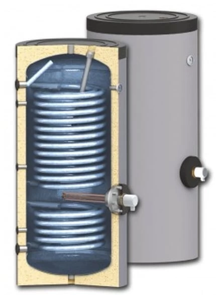 Boilere pentru pompe căldură (300L, 400L, 500L) - 2 Serpentine